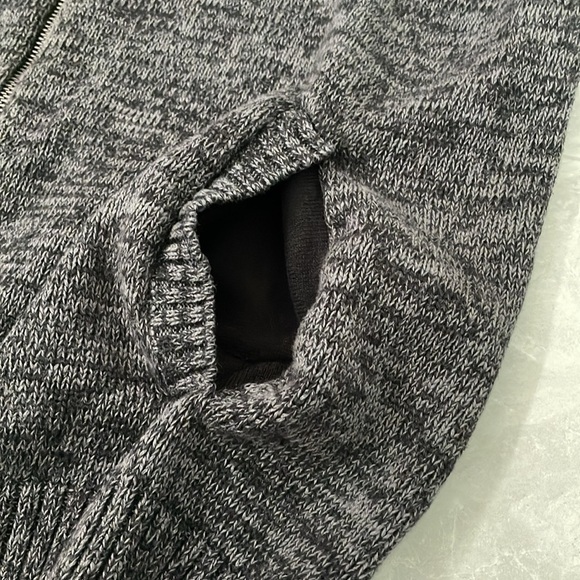 Men’s Apt. 9 Full Zipper Long Sleeve Cotton Sweater With Button Pockets Large - Picture 9 of 16